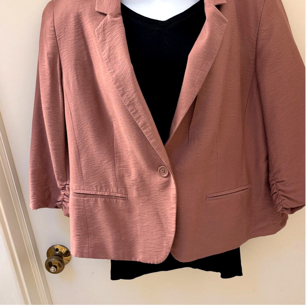 Vintage 90's Dusty Rose Suit Jacket (size 16)